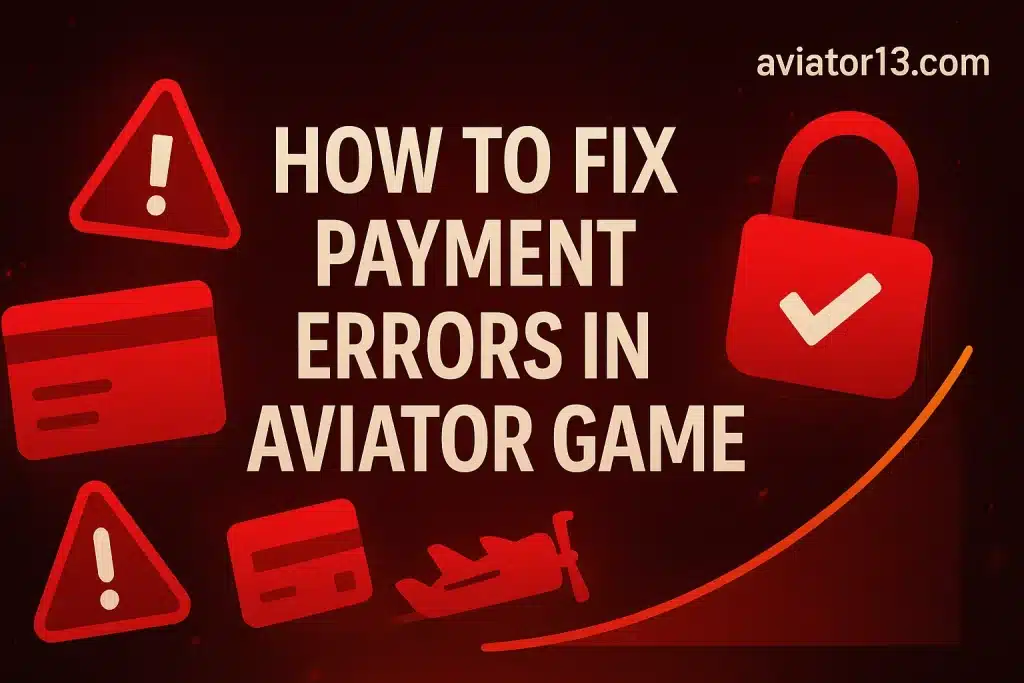 How to Fix Payment Errors in Aviator Game